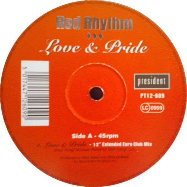 Red Rhythm - Love & Pride | President Records (PT12-609)