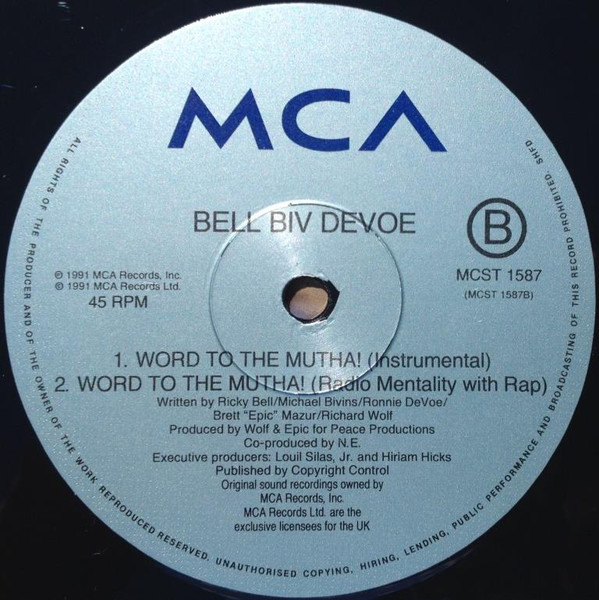 Bell Biv Devoe Featuring Bobby Brown , Ralph Tresvant , Johnny Gill - Word To The Mutha! | MCA Records (MCST 1587) - 4 Bell Biv Devoe Featuring Bobby Brown , Ralph Tresvant , Johnny Gill - Word To The Mutha! | MCA Records (MCST 1587) - 4
