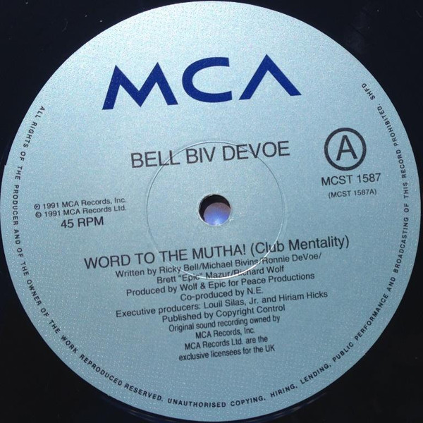 Bell Biv Devoe Featuring Bobby Brown , Ralph Tresvant , Johnny Gill - Word To The Mutha! | MCA Records (MCST 1587) - 3 Bell Biv Devoe Featuring Bobby Brown , Ralph Tresvant , Johnny Gill - Word To The Mutha! | MCA Records (MCST 1587) - 3