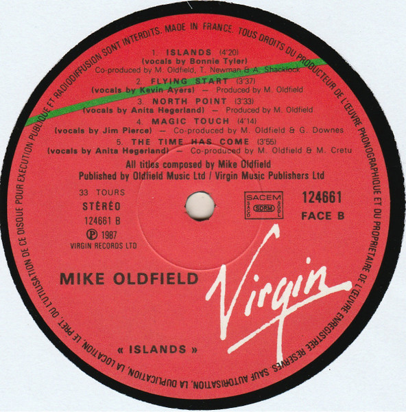 Mike Oldfield - Islands | Virgin (124661) - 4
