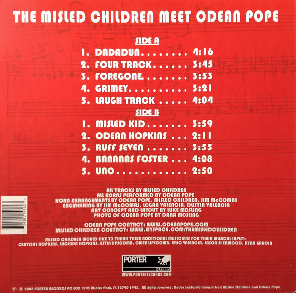 Misled Children Meet Odean Pope - The Misled Children Meet Odean Pope | Porter Records (PRLP - 002) - 2