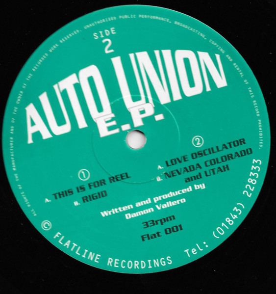 Auto Union - E.P. | Flatline Recordings (Flat 001) - main