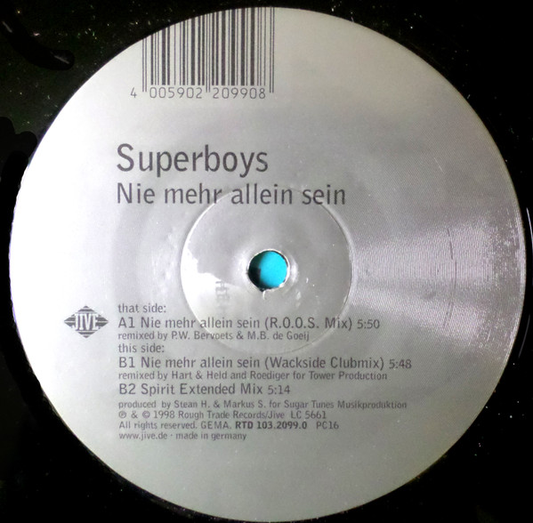 Superboys - Nie Mehr Allein Sein | Jive (RTD 103.2099.0)