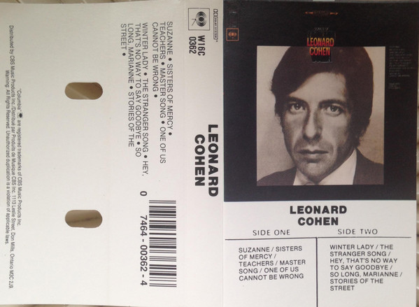 Leonard Cohen - Songs Of Leonard Cohen | Columbia (W16C 0362) - main