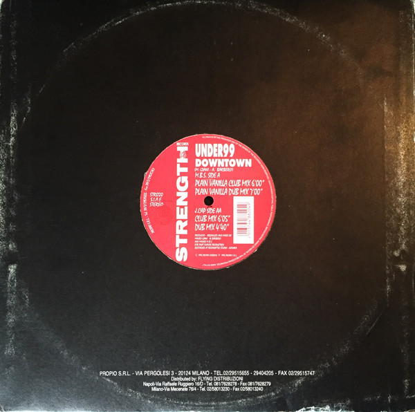 Under 99 - Downtown | Strength Records (STR 020) - 4