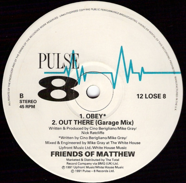 Friends Of Matthew - Out There | Pulse-8 Records (12 LOSE 8) - 2