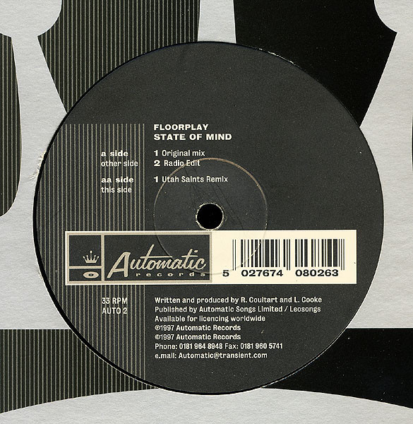 Floorplay - State Of Mind | Automatic Records (AUTO 2)