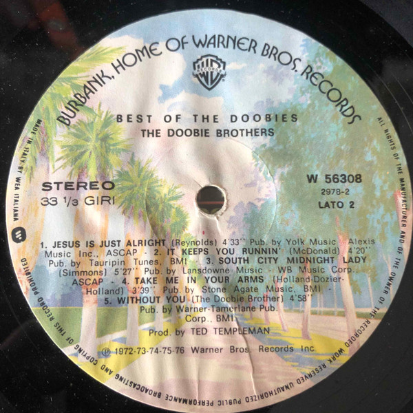 The Doobie Brothers - Best Of The Doobies | Warner Bros. Records (w 56308) - 3