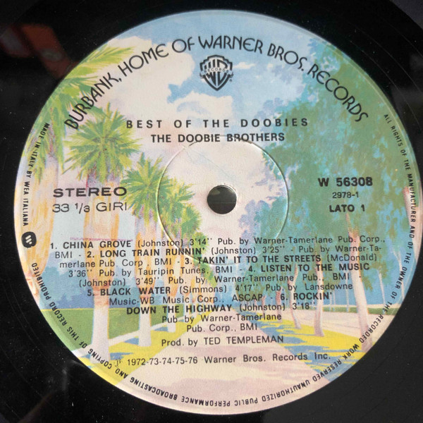 The Doobie Brothers - Best Of The Doobies | Warner Bros. Records (w 56308) - 4