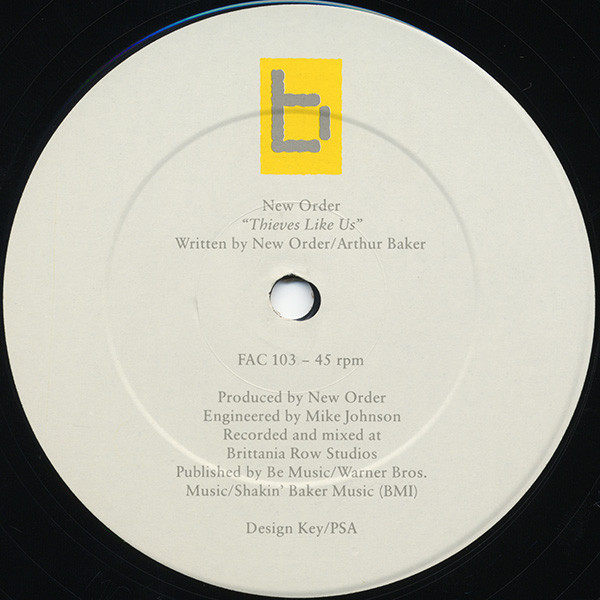 New Order - Thieves Like Us | Factory (FAC 103) - 3