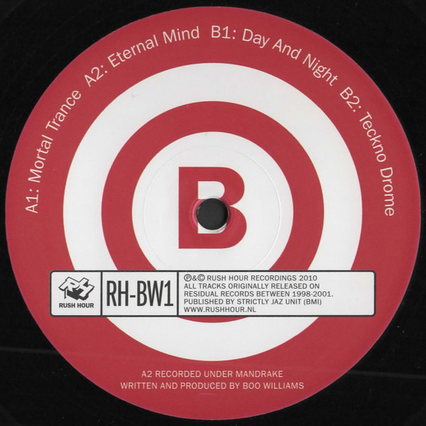Boo Williams - Residual EP | Rush Hour (RH-BW1) - 2
