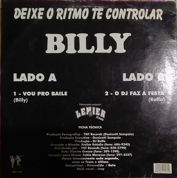 Billy - Deixe O Ritmo Te Controlar | TNT Records (TN PROMO157) - 2