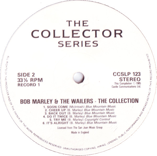 Bob Marley & The Wailers - The Collection | Castle Communications (CCSLP 123) - 2 Bob Marley & The Wailers - The Collection | Castle Communications (CCSLP 123) - 2