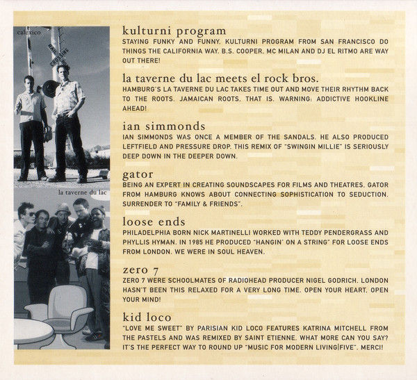 Various - Music For Modern Living Vol. 5 | Lounge Records (LR 029/01) - 4 Various - Music For Modern Living Vol. 5 | Lounge Records (LR 029/01) - 4