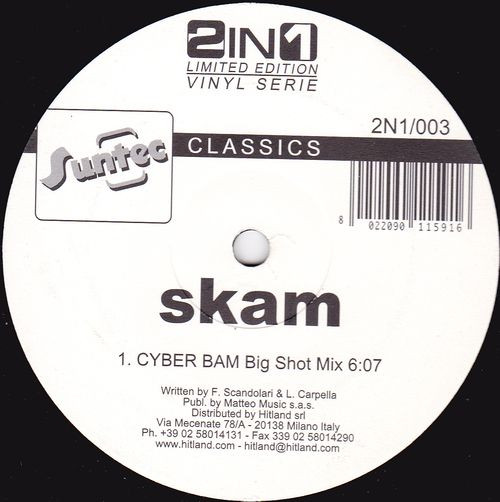 Skam / DJ Kubrik - Cyber Bam / Arabian | Suntec (2N1/003)