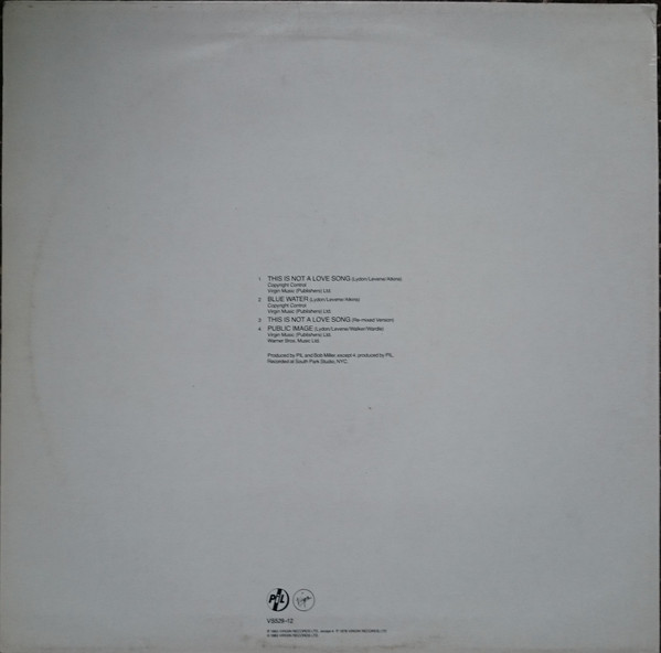 Public Image Limited - This Is Not A Love Song | Virgin (VS 529-12) - 2 Public Image Limited - This Is Not A Love Song | Virgin (VS 529-12) - 2