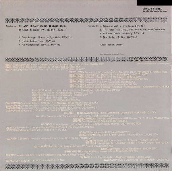 Johann Sebastian Bach , Anton Heiller - 18 Corali Di Lipsia, BWV 651-668 | Fontana (6540 250) - 2