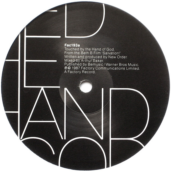 New Order - Touched By The Hand Of God | Factory (Fac193) - 3