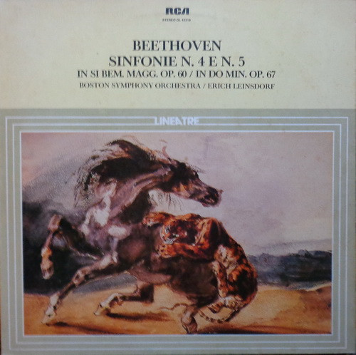 Ludwig van Beethoven - Boston Symphony Orchestra , Erich Leinsdorf - Sinfonie N. 4 E N. 5 | RCA (GL 42219)