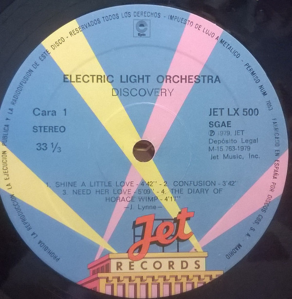 Electric Light Orchestra - Discovery | Jet Records (JET LX 500) - 2