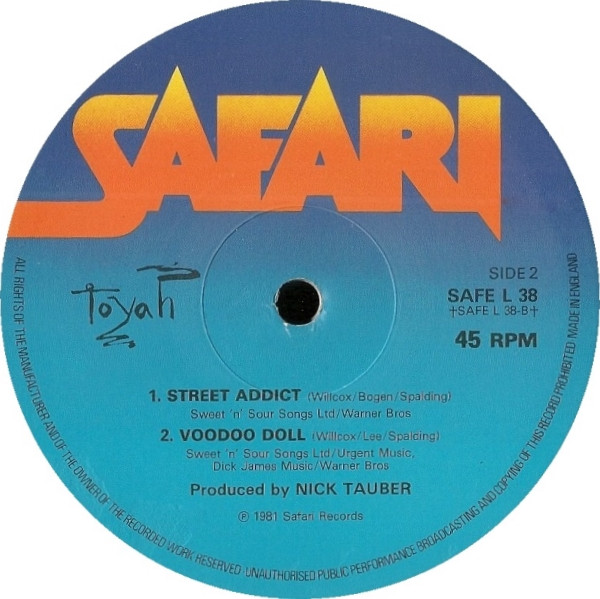 Toyah - Thunder In The Mountains | Safari Records (SAFE L 38) - 4