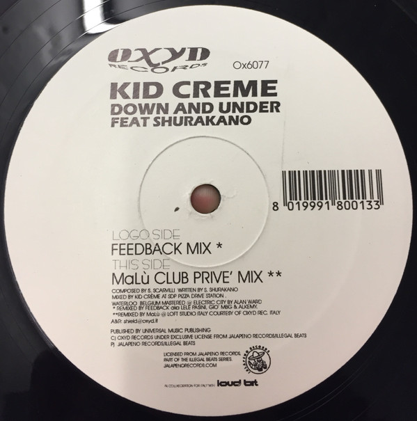 Kid Crème - Down And Under | Oxyd Records (OX6077) - main