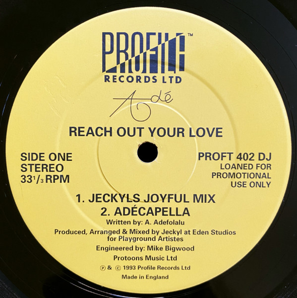 Adé - Reach Out Your Love | Profile Records (PROFT 402 DJ)