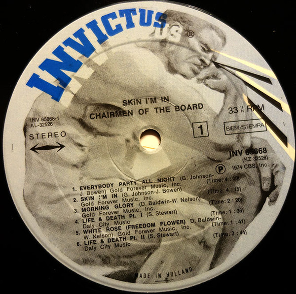 Chairmen Of The Board - Skin I'm In | Invictus (INV 65868) - 4