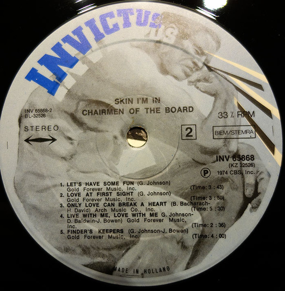 Chairmen Of The Board - Skin I'm In | Invictus (INV 65868) - 3