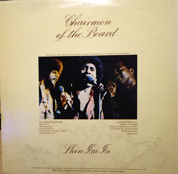 Chairmen Of The Board - Skin I'm In | Invictus (INV 65868) - 2