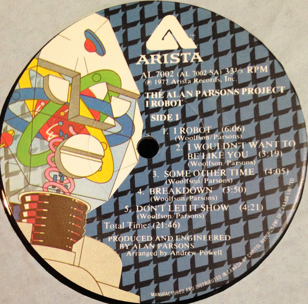 The Alan Parsons Project - I Robot | Arista (AL 7002) - 3