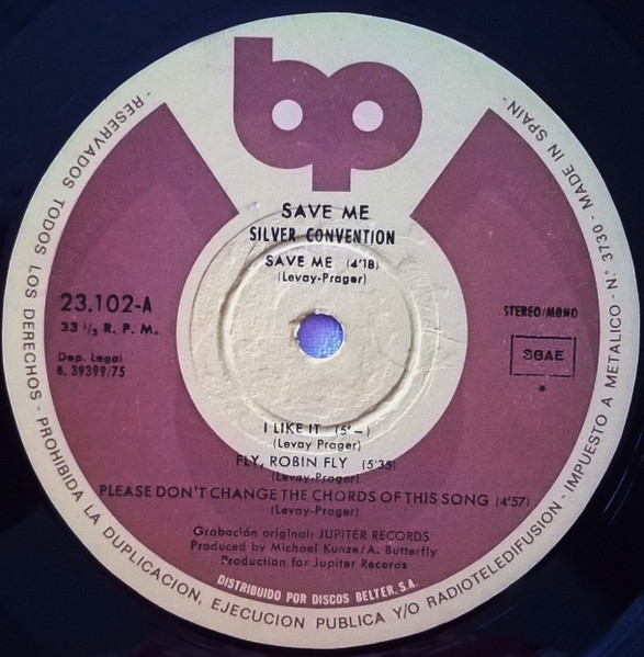 Silver Convention - Fly, Robin, Fly | BP (23.102) - 3