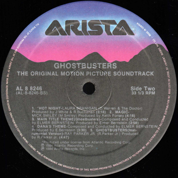 Various - Ghostbusters (Original Soundtrack Album) | Arista (AL8-8246) - 4 Various - Ghostbusters (Original Soundtrack Album) | Arista (AL8-8246) - 4