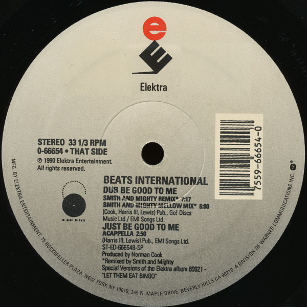 Beats International - Dub Be Good To Me (Remixes) | Elektra (0-66654) - 3 Beats International - Dub Be Good To Me (Remixes) | Elektra (0-66654) - 3