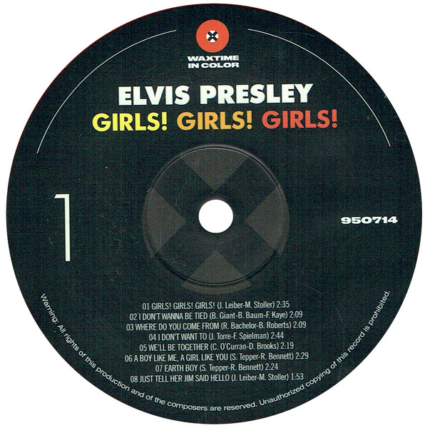 Elvis Presley - Girls! Girls! Girls! | WaxTime In Color (950714) - 2