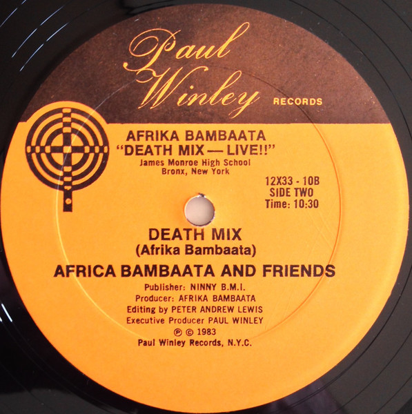 Afrika Bambaataa - Death Mix — Live!! | Paul Winley Records (12X33-10) - 4