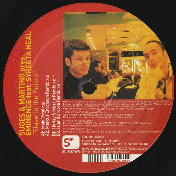 Suges & Martino Pres. Eminence Feat. Syreeta Neal - Slave To The Poison | Soulstar (SS006) - main