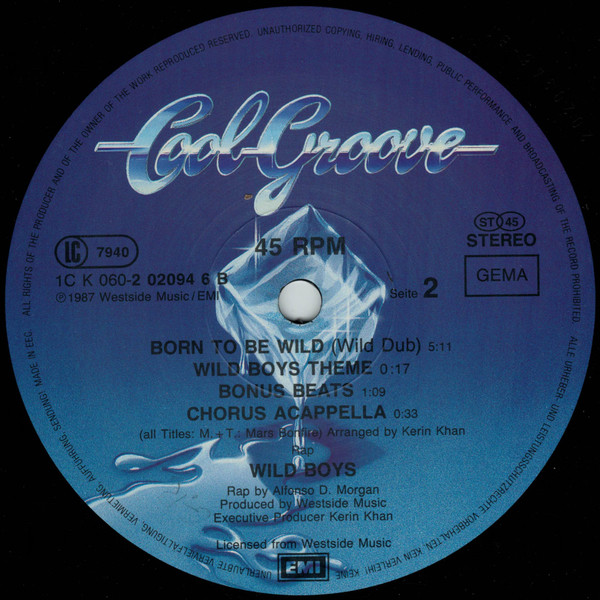 Wild Boys - Born To Be Wild | Cool Groove (1C K 060 20 2094 6) - 4 Wild Boys - Born To Be Wild | Cool Groove (1C K 060 20 2094 6) - 4