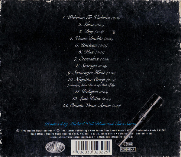 Tura Satana - Relief Through Release | Noise Records (N 0282-2) - 2 Tura Satana - Relief Through Release | Noise Records (N 0282-2) - 2