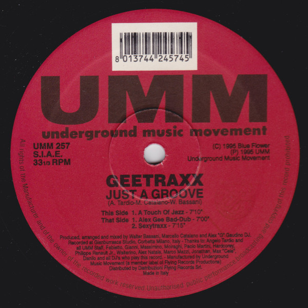 Geetraxx - Just A Groove | UMM (UMM 257)