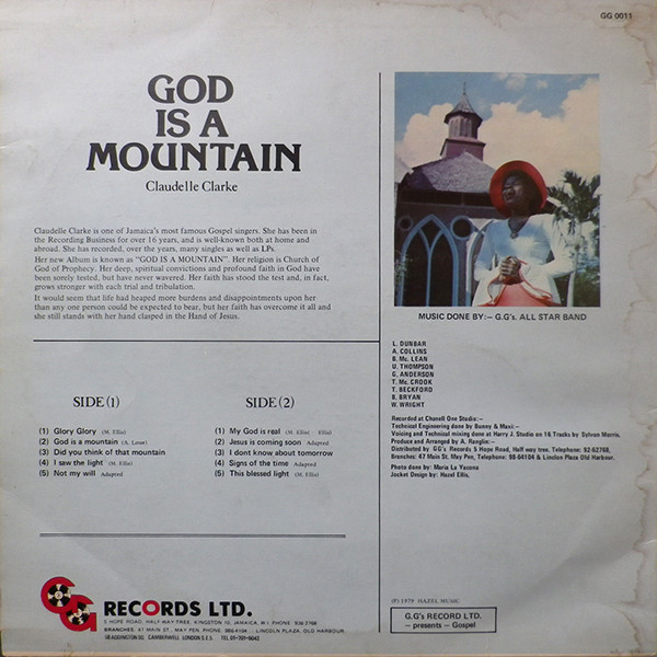 Claudelle Clarke - God Is A Mountain | GG's Records (GG 0011) - 2