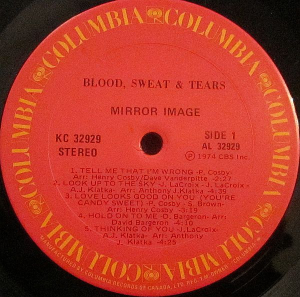 Blood, Sweat And Tears - Mirror Image | Columbia (KC 32929) - 3 Blood, Sweat And Tears - Mirror Image | Columbia (KC 32929) - 3