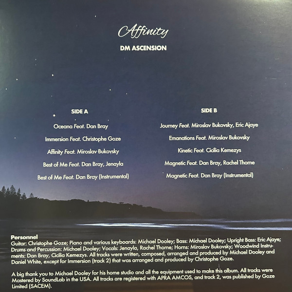 DM Ascension - Affinity | Suitcase Records Brisbane (DMA3112301) - 2