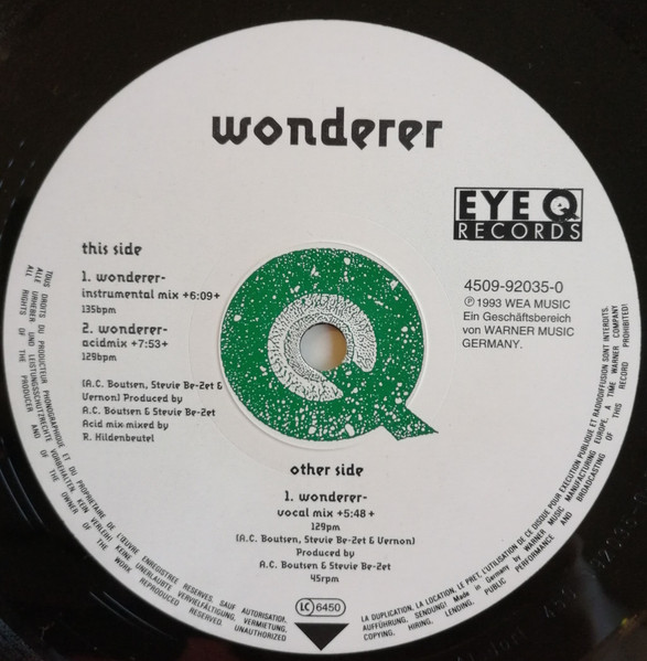 Vernon - Wonderer | Eye Q Records (4509-92035-0) - 3