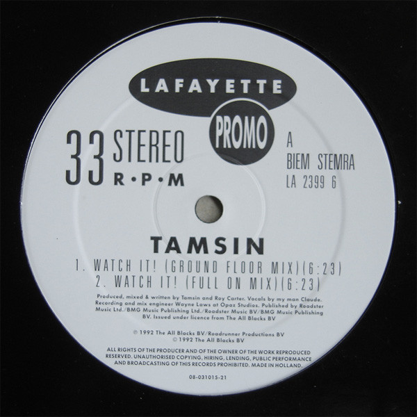 Tamsin - Watch It ! | Lafayette (LA 2399 6) Tamsin - Watch It ! | Lafayette (LA 2399 6)