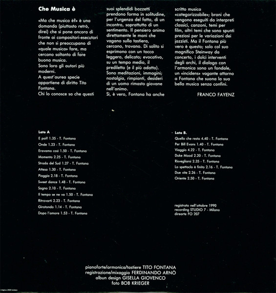 Tito Fontana - Musica, Emozioni Amore Sogni Racconti Atmosfere Nostalgia | Dire (FO 207) - 3