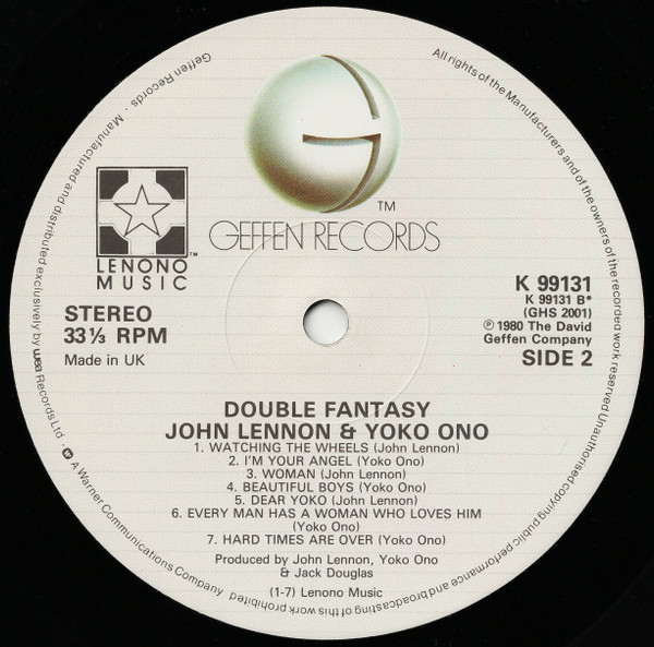 John Lennon & Yoko Ono - Double Fantasy | Geffen Records (K 99131) - 4 John Lennon & Yoko Ono - Double Fantasy | Geffen Records (K 99131) - 4