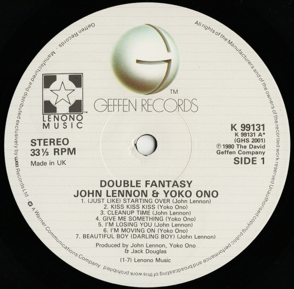 John Lennon & Yoko Ono - Double Fantasy | Geffen Records (K 99131) - 3 John Lennon & Yoko Ono - Double Fantasy | Geffen Records (K 99131) - 3