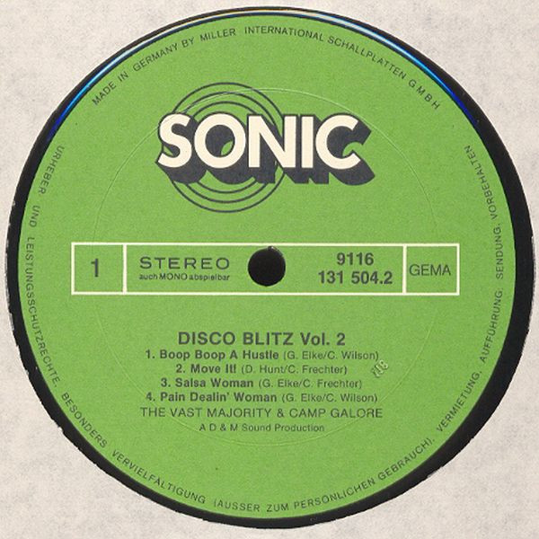 The Vast Majority & Camp Galore - Disco Blitz Vol. 2 | Sonic (9116) - 3 The Vast Majority & Camp Galore - Disco Blitz Vol. 2 | Sonic (9116) - 3