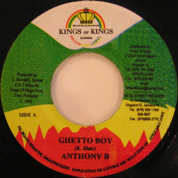 Anthony B / Turbulence - Ghetto Boy / Never Too Late | Kings of Kings (none)